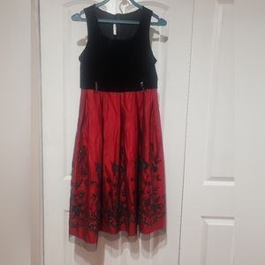 Bonnie Jean Red Dress. Size 14. Fairly used in good go